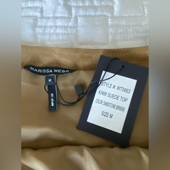 Marissa Webb kami suede top - Picture 5 of 5